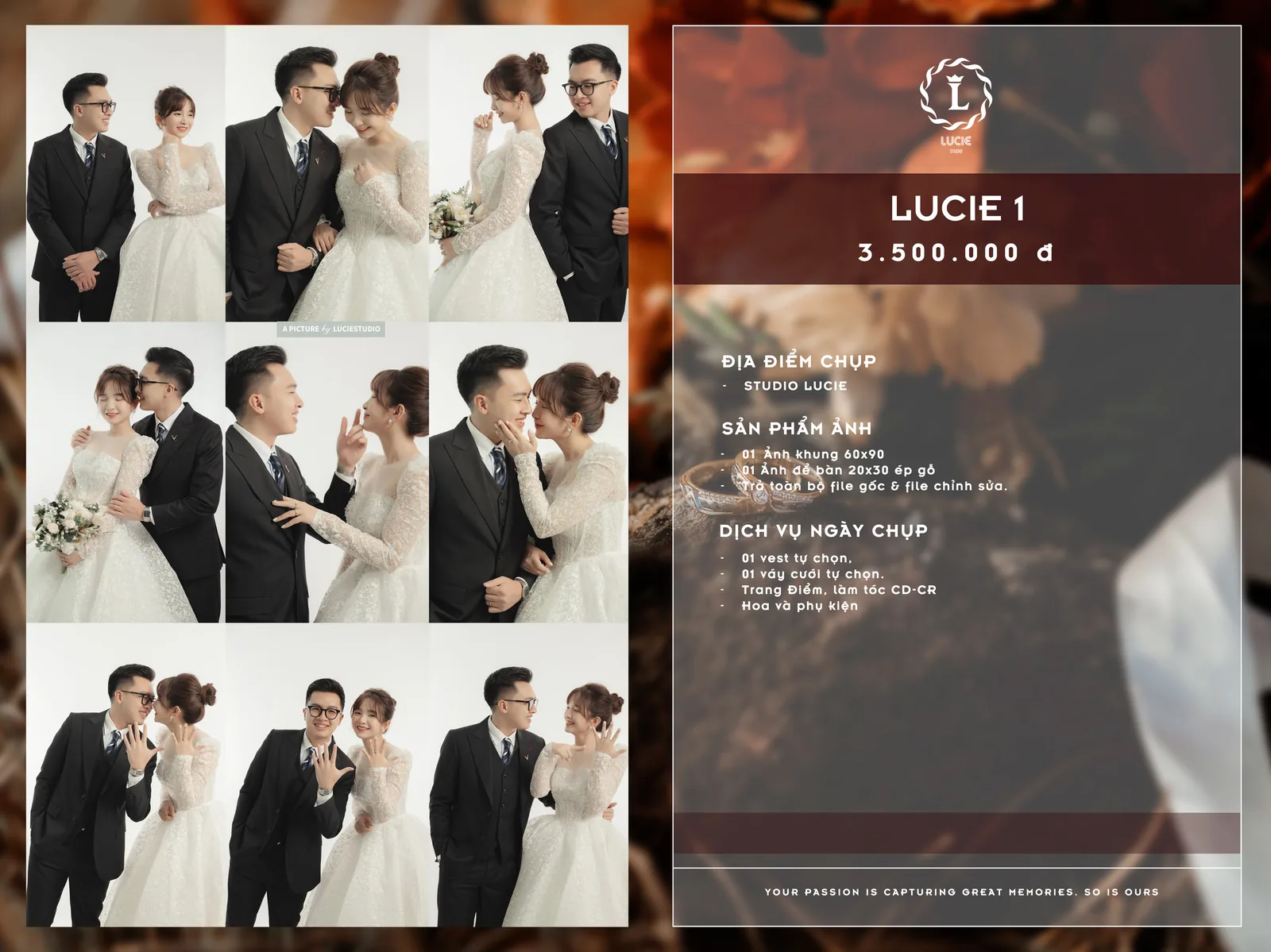 Gói Chụp Lucie 1 - Studio Tối Giản