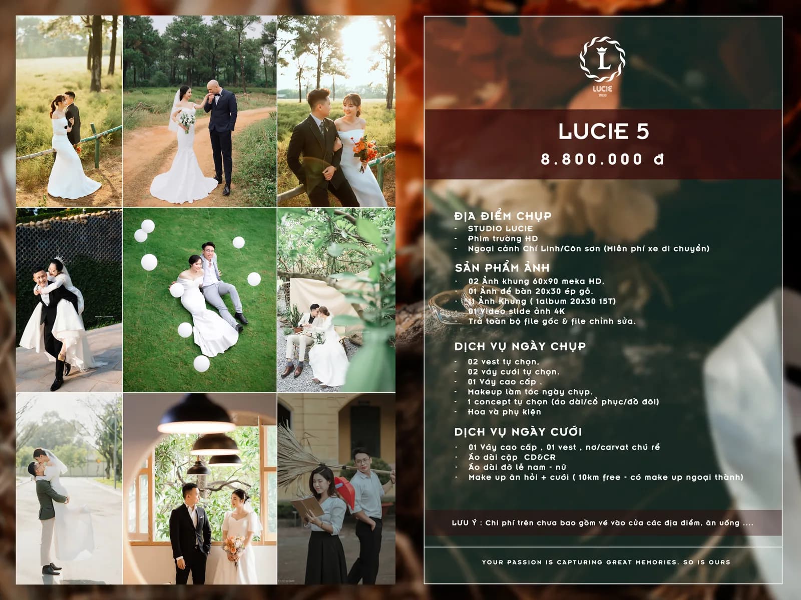 Gói Chụp Lucie 5 - Chí Linh & Côn Sơn