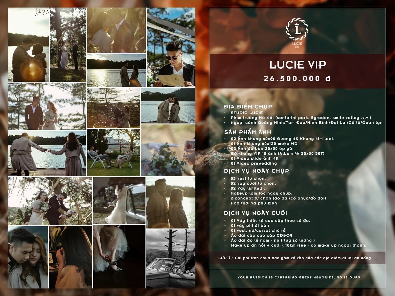 Gói Chụp Lucie 9 - Masterpiece Toàn Diện